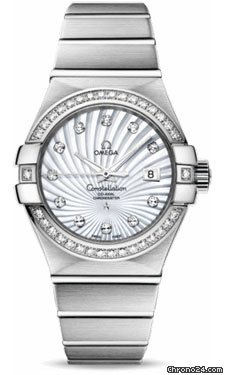 Omega Constellation Chronometer 31 mm Brushed White Gold watches
