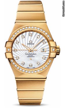 Omega Constellation Chronometer 31 mm Brushed Yellow Gold watches