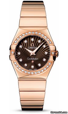 Omega Constellation Quartz 27 mm Polished Red Gold watches