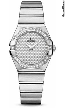 Omega Constellation Quartz 27 mm Brushed White Gold watches