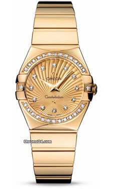 Omega Constellation Quartz 27 mm Polished Yellow Gold watches