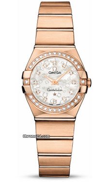 Omega Constellation Quartz 24 mm Brushed Red Gold watches
