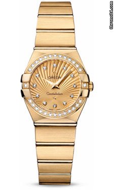 Omega Constellation Quartz 24 mm Brushed Yellow Gold watches