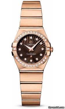 Omega Constellation Quartz 24 mm Brushed Red Gold watches