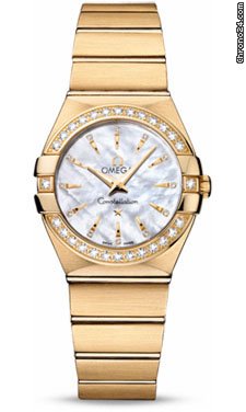Omega Constellation Quartz 27 mm Brushed Yellow Gold watches