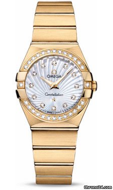 Omega Constellation Quartz 27 mm Brushed Yellow Gold watches