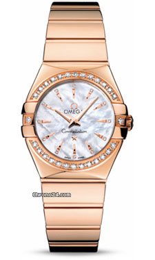 Omega Constellation Quartz 27 mm Polished Red Gold watches