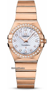 Omega Constellation Quartz 27 mm Brushed Red Gold watches