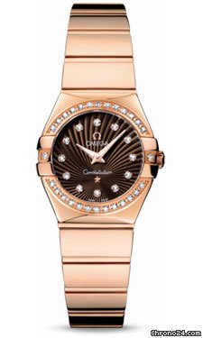 Omega Constellation Quartz 24 mm Polished Red Gold watches