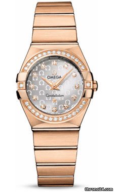 Omega Constellation Quartz 27 mm Brushed Red Gold watches