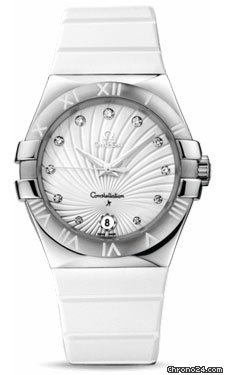 Omega Constellation Quartz 35 mm Brushed Stainless Steel watches