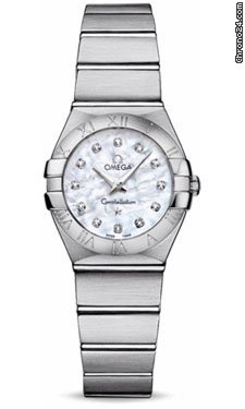 Replica Omega Constellation Quartz 24 mm Brushed Stainless Steel Watch