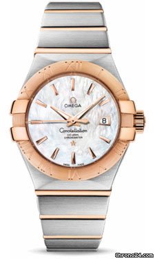 Omega Constellation Chronometer 31 mm Brushed Steel and Red Gold watches