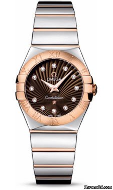 Omega Constellation Quartz 27 mm Polished Steel and Red Gold watches