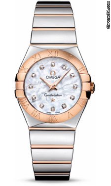 Omega Constellation Quartz 27 mm Polished Steel and Red Gold watches