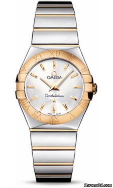 Omega Constellation Quartz 27 mm Polished Steel and Yellow Gold watches