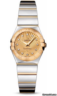 Omega Constellation Quartz 24 mm Polished Steel and Yellow Gold watches
