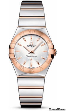 Omega Constellation Quartz 27 mm Polished Steel and Red Gold watches