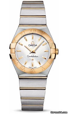 Omega Constellation Quartz 27 mm Brushed Steel and Yellow Gold watches