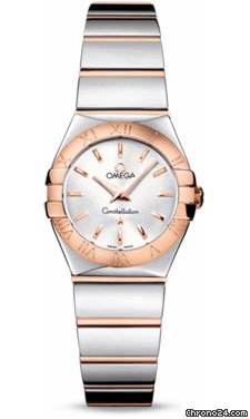 Omega Constellation Quartz 24 mm Polished Steel and Red Gold watches