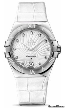 Omega Constellation Quartz 35 mm Brushed Stainless Steel watches