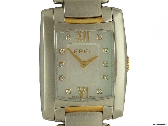 Ebel Brasilia Stahl/Gelbgold Diamond Perlmutt30x23mm watches