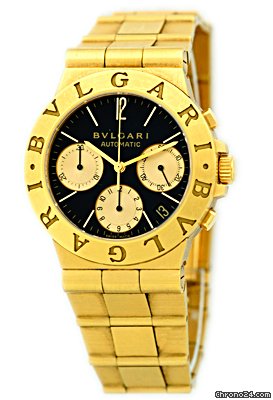 Bulgari Gent's 18K Yellow Gold Chronograph watches