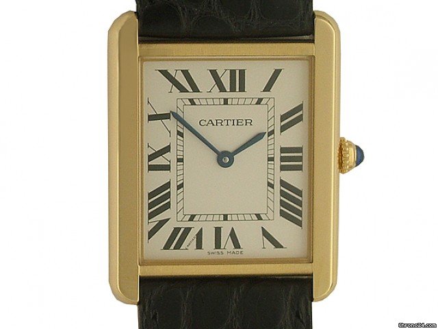 Cartier Tank Solo GM gro es Modell Gelbgold 35x27mm watches