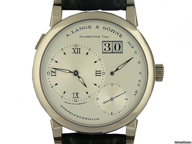 A. Lange & Sohne Lange 1 Wei gold Handaufzug Faltschlie e 38mm UNGETRAGEN watches