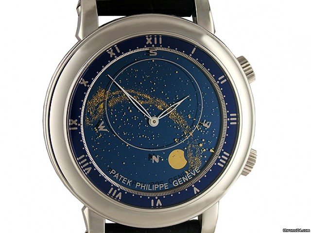 Patek Philippe Sky Moon Moscow 18kt Wei gold im Set inkl. Manschettenknepfe Ref. 5102G-011 limitiert 43mm wie neu watches