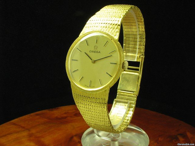 Omega 18kt Gold Herrenuhr Milanaise Armband watches
