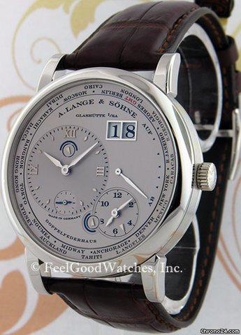 A. Lange & Sohne 116.025 Lange 1 Timezone, Platinum watches