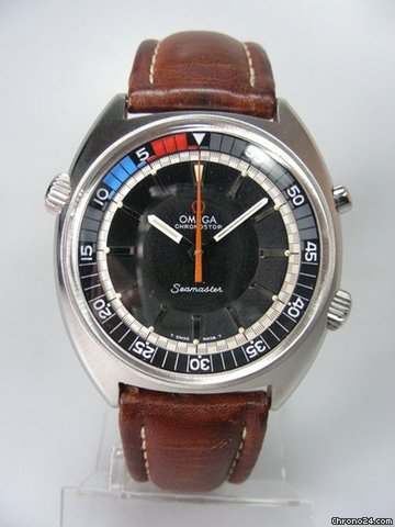 Omega Seamaster chronostop regate acier/cuir watches