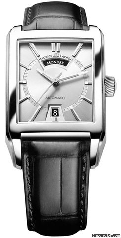 Maurice Lacroix Pontos Rectangulaire Day/Date watches