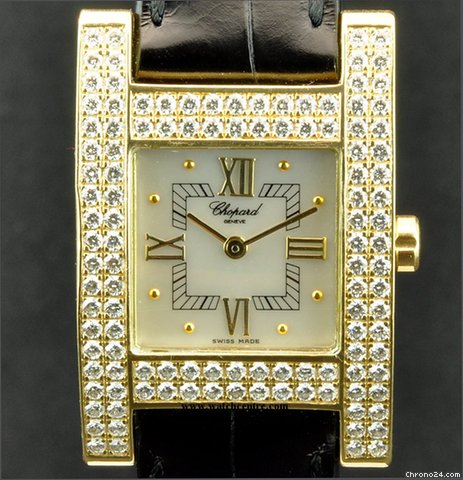 Chopard 18k Yellow Gold MOP Dial Ladies "H" Watch 13/6818 watches