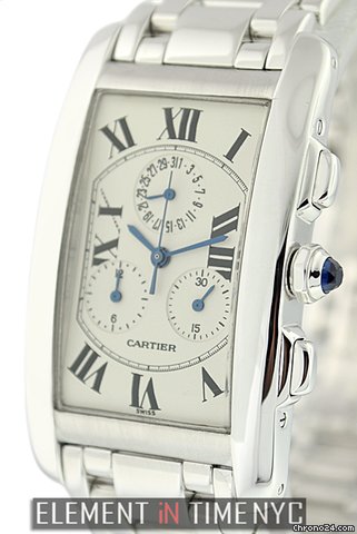 Cartier Tank Americaine Chronoflex W26033L1 B+P watches