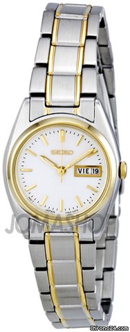 Seiko White Dial Two-tone Stainless Steel Ladies Watch SXA118 watches