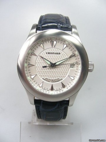 Chopard LUC Sport acier/cuir aiguilles dauphines watches