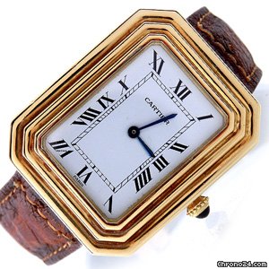 Cartier Square 18k Gelbgold Faltschliesse watches
