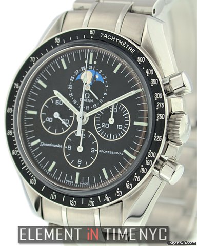 Omega Speedmaster Moonphase Black Dial 3576.50 watches