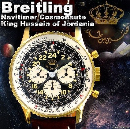 Breitling Cosmonaute King Hussein persenliches Geschenk I. Majest?t watches