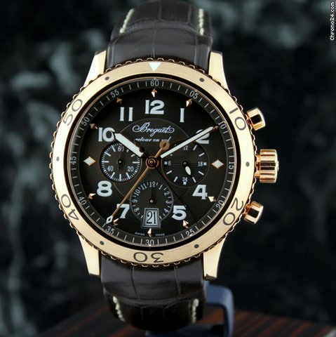 Breguet 18k Rose Gold Transatlantique Type XXI Flyback Chronograph watches