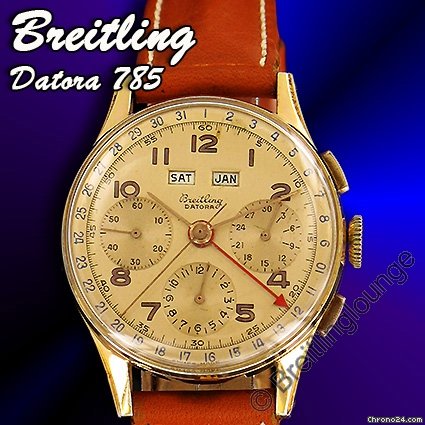 Breitling Datora 785 Dato-Compax Valjoux 72C watches