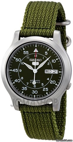 Seiko 5 Military Green Dial Automatic Mens Watch SNK805K2 watches