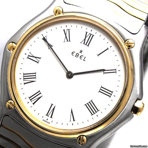 Ebel "Classic Wave", medium, Stahl/Gold watches