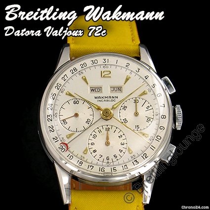 Breitling Wakmann Datora Dato-Compax Valjoux 72C watches