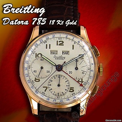 Breitling Datora 785 18 Kt Gold Dato-Compax watches