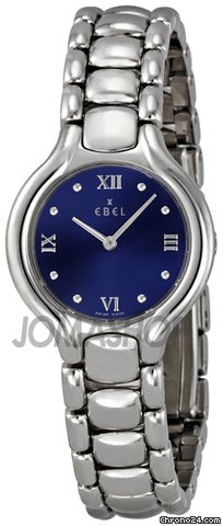 Ebel Beluga Blue Dial Stainless Steel Ladies Watch 1214907 watches