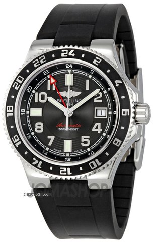 Breitling Aeromarine Superocean GMT Black Dial Mens Watch A3238011-BA38BKRD watches