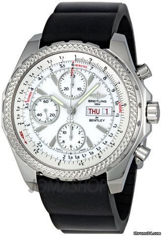 Breitling Bentley GT Ice White Dial Chrono Mens Watch A1336212-A726BKRD watches